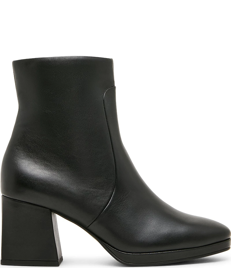 Blondo Shyna Waterproof Leather Block Heel Booties