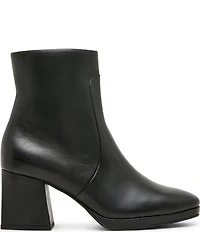 Blondo Shyna Waterproof Leather Block Heel Booties