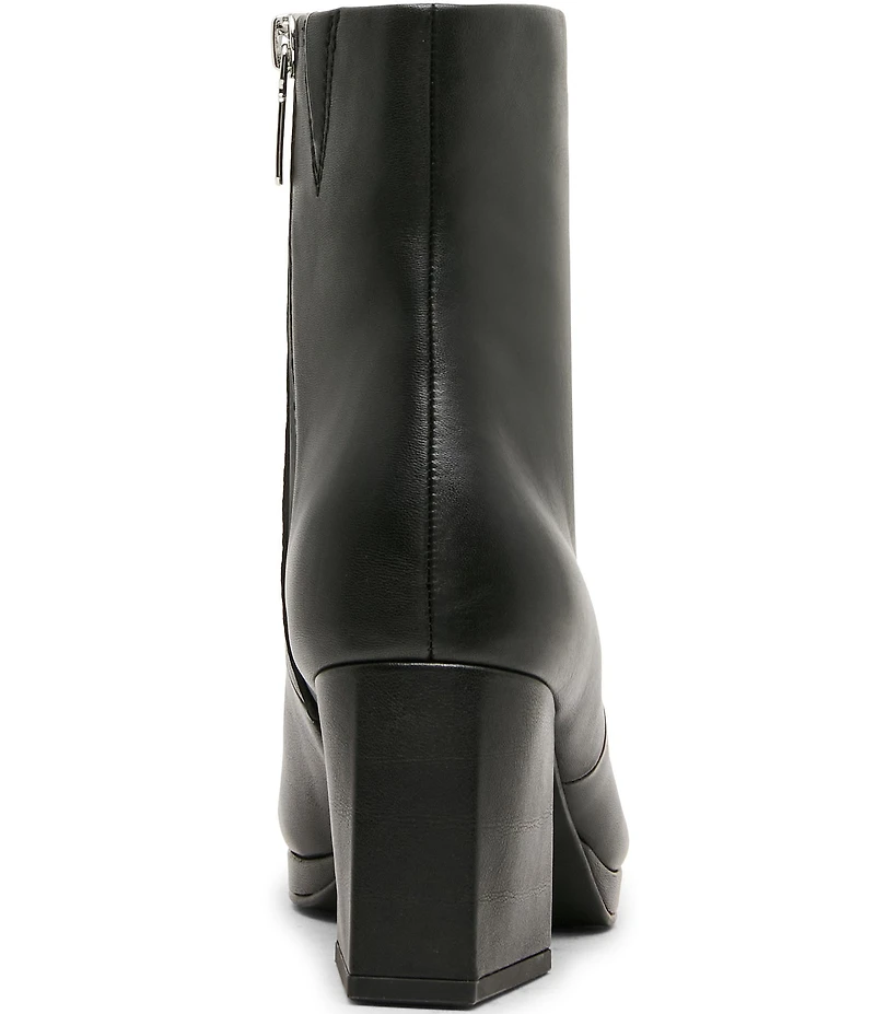 Blondo Shyna Waterproof Leather Block Heel Booties