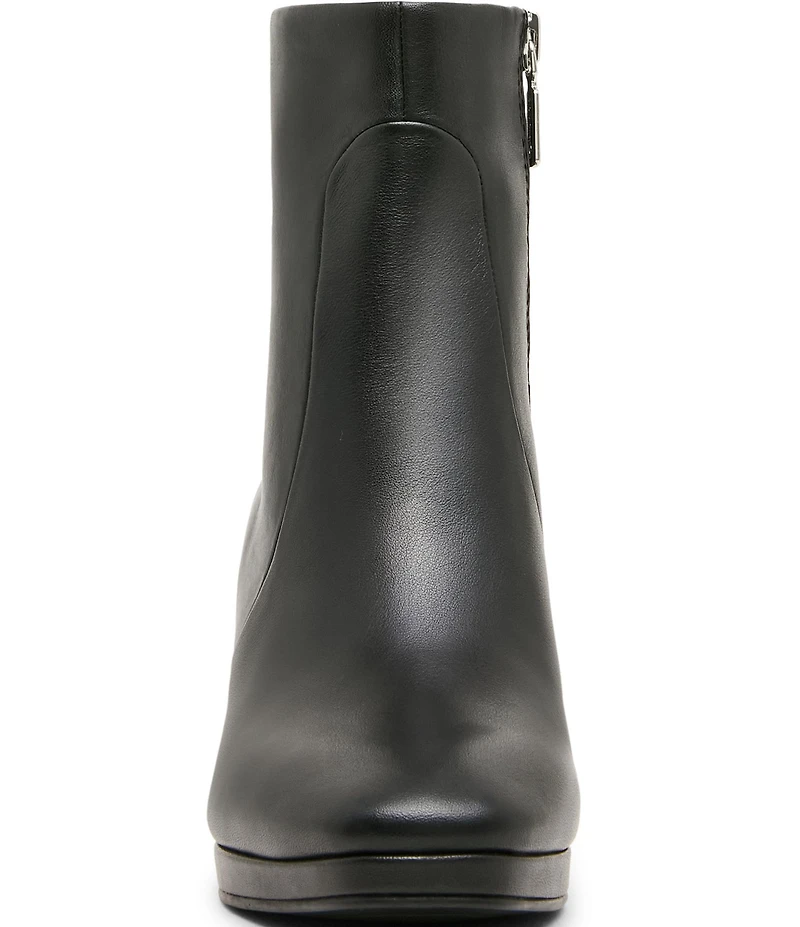 Blondo Shyna Waterproof Leather Block Heel Booties
