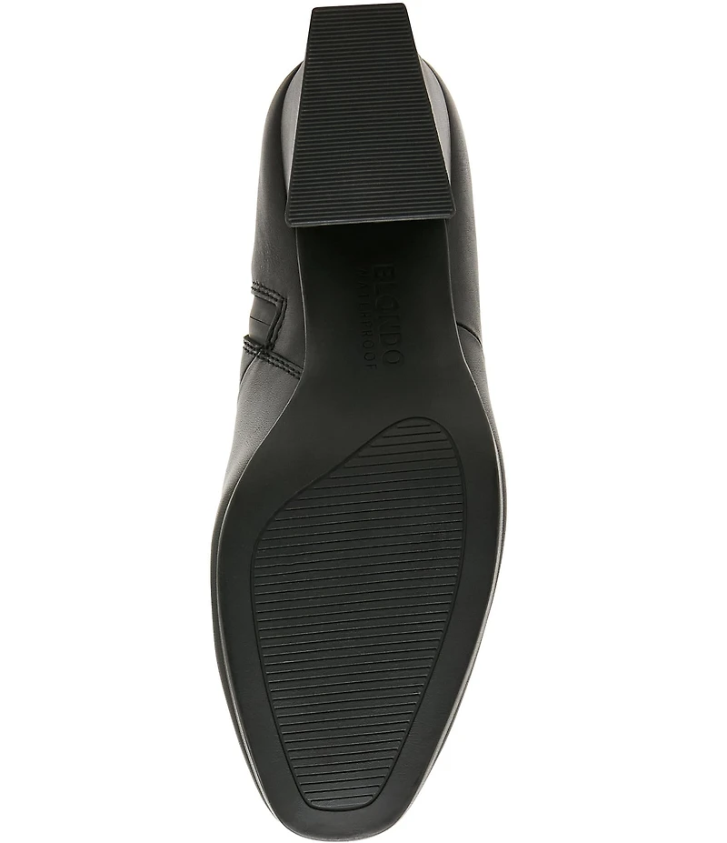Blondo Shyna Waterproof Leather Block Heel Booties