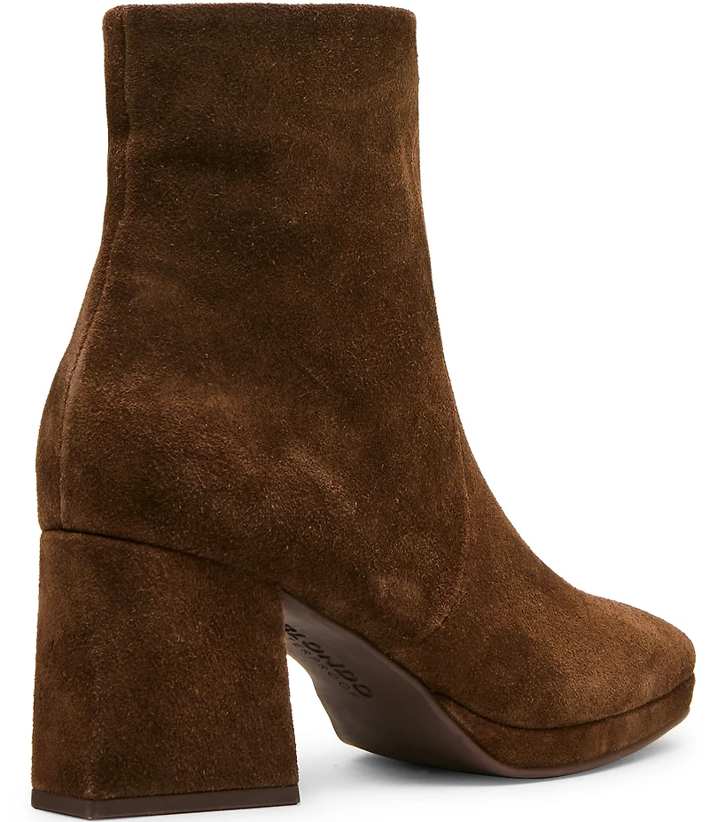 Blondo Shyna Waterproof Suede Block Heel Booties