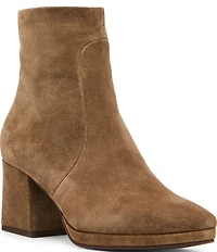 Blondo Shyna Waterproof Suede Block Heel Booties