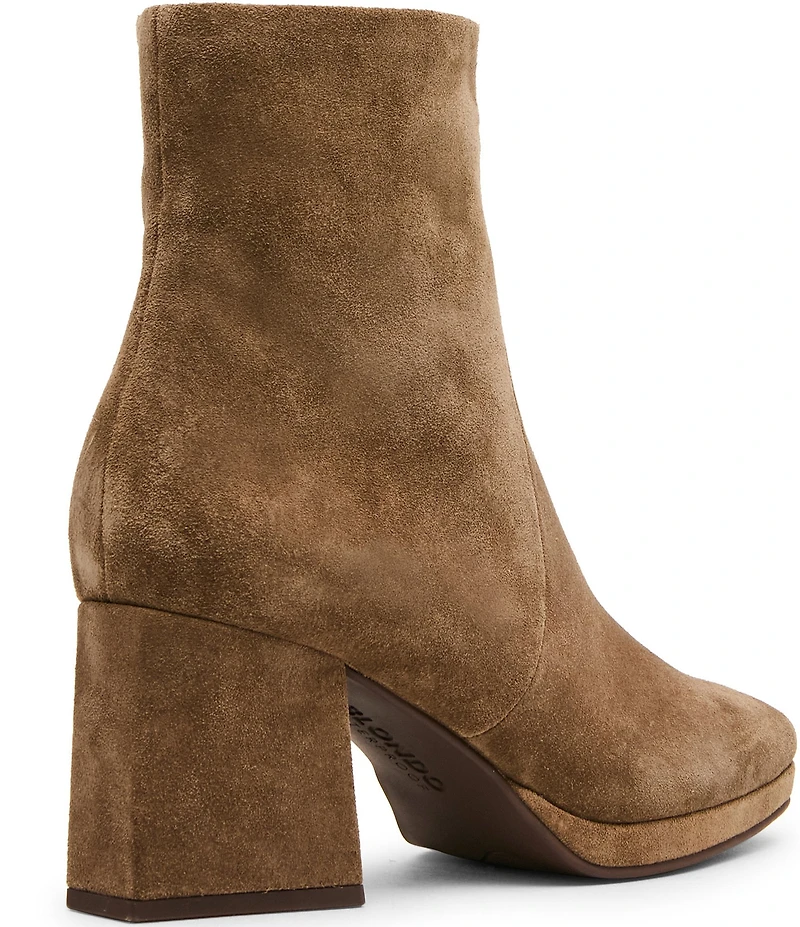 Blondo Shyna Waterproof Suede Block Heel Booties