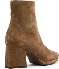 Blondo Shyna Waterproof Suede Block Heel Booties