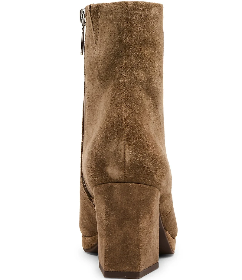 Blondo Shyna Waterproof Suede Block Heel Booties