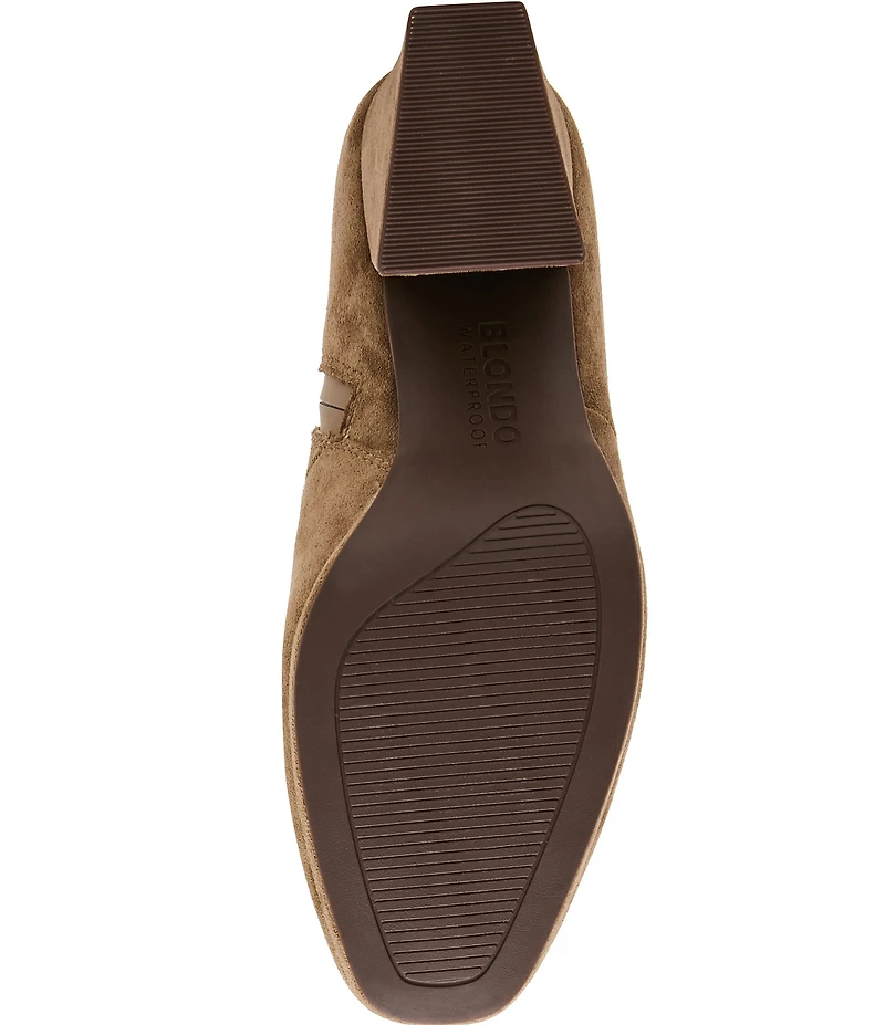 Blondo Shyna Waterproof Suede Block Heel Booties