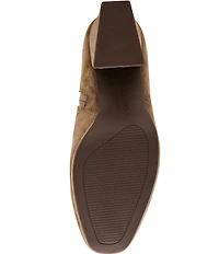 Blondo Shyna Waterproof Suede Block Heel Booties