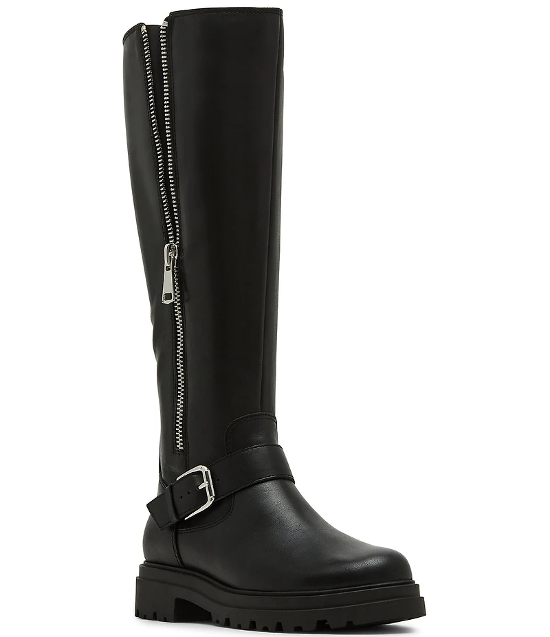 Blondo Talyssa Waterproof Leather Moto Tall Boots