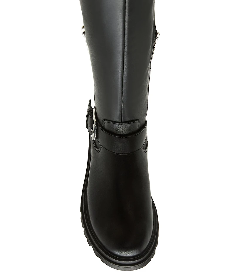 Blondo Talyssa Waterproof Leather Moto Tall Boots