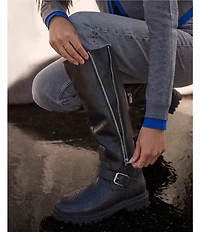 Blondo Talyssa Waterproof Leather Moto Tall Boots