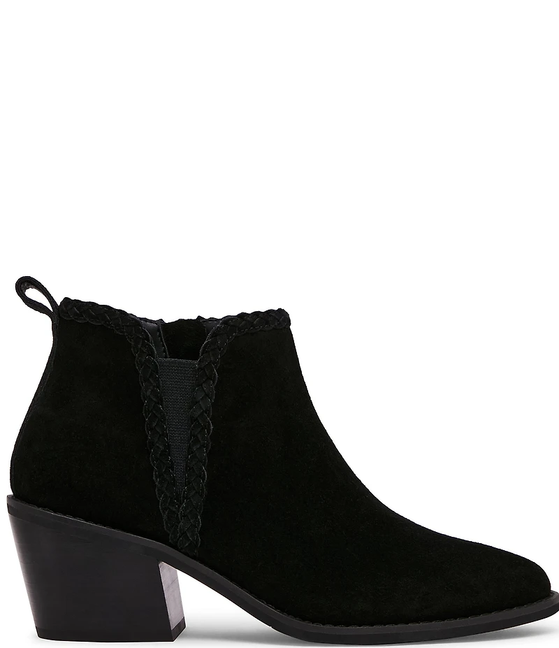 Blondo Temple Waterproof Suede Braid Detail Booties