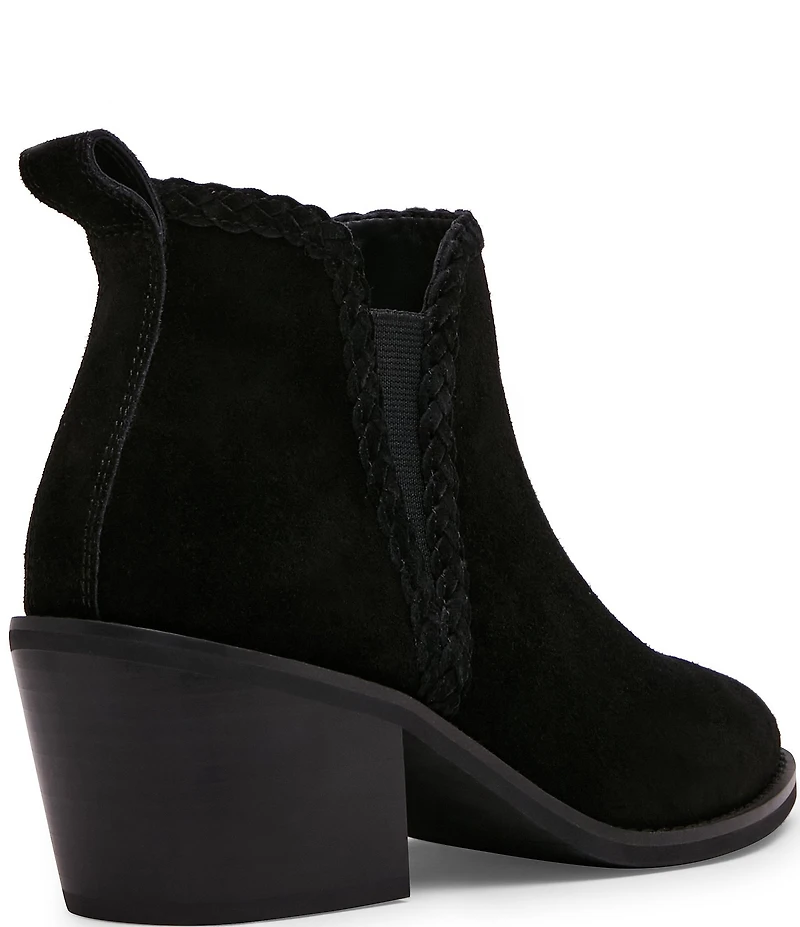 Blondo Temple Waterproof Suede Braid Detail Booties