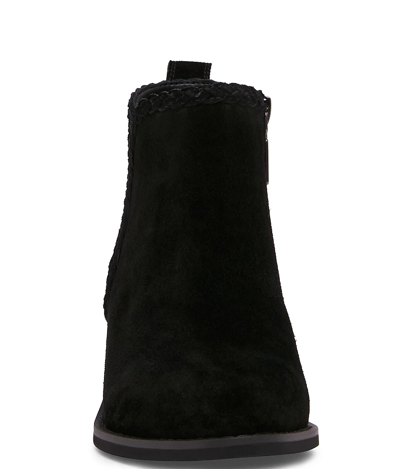 Blondo Temple Waterproof Suede Braid Detail Booties