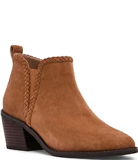 Blondo Temple Waterproof Suede Braid Detail Booties