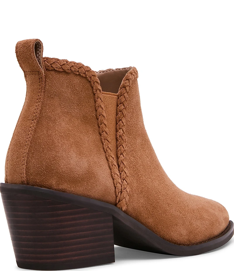 Blondo Temple Waterproof Suede Braid Detail Booties
