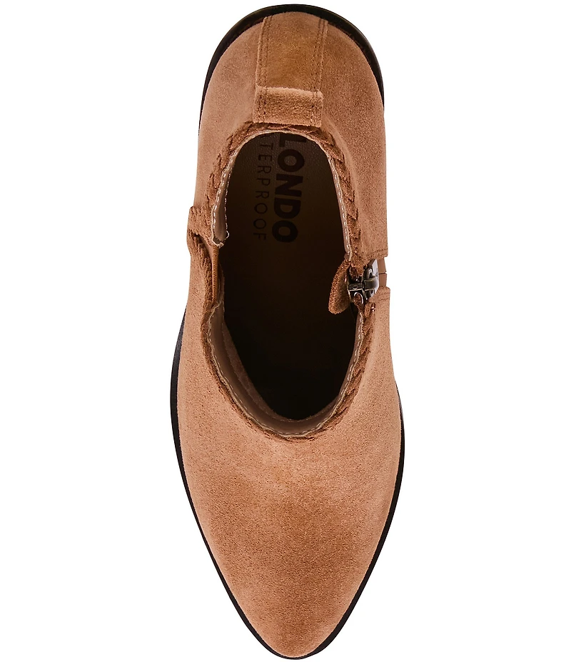 Blondo Temple Waterproof Suede Braid Detail Booties
