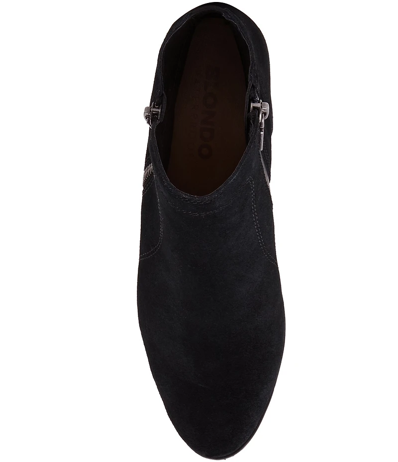 Blondo Victoria Waterproof Suede Western Inspired Booties