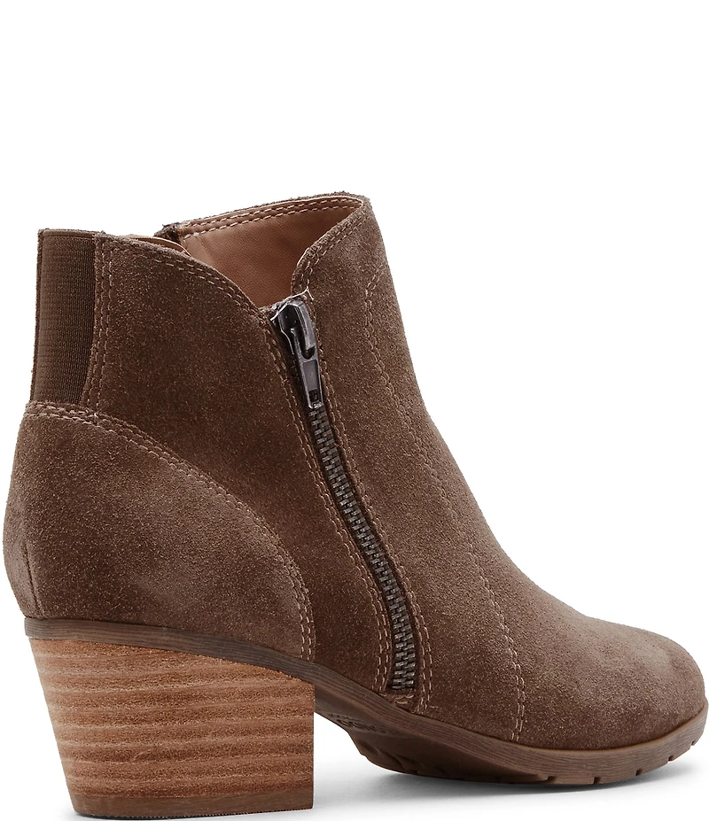 Blondo Victoria Waterproof Suede Western Inspired Booties