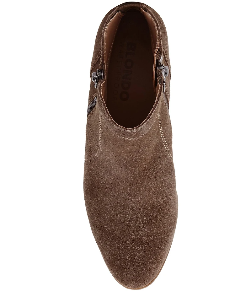 Blondo Victoria Waterproof Suede Western Inspired Booties