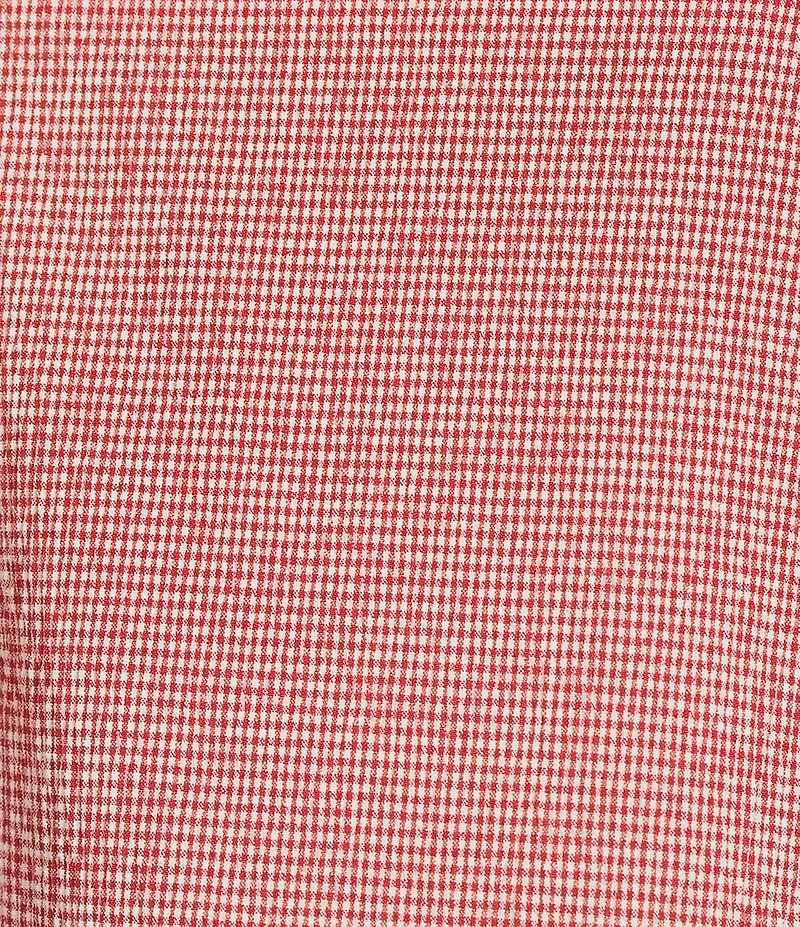 Blu Pepper Coordinating Gingham Square Neck Side Tie Cropped Tank Top