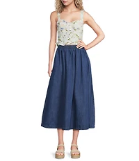 Blu Pepper Denim Maxi Skirt
