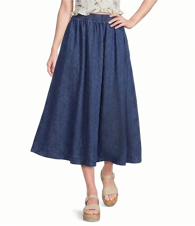 Blu Pepper Denim Maxi Skirt