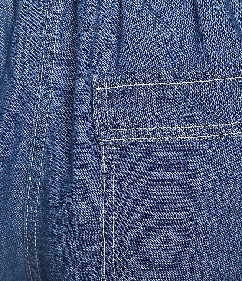 Blu Pepper Denim Tie Front Shorts