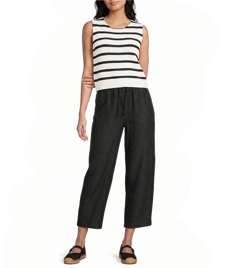 Blu Pepper Elastic Tie Front Lounge Pants