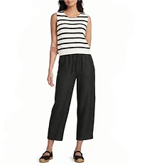 Blu Pepper Elastic Tie Front Lounge Pants