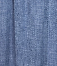 Blu Pepper Elastic Waist Pocketed Coordinating Midi Skirt