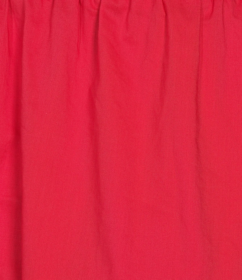 Blu Pepper Elastic Waist Tiered Midi Skirt