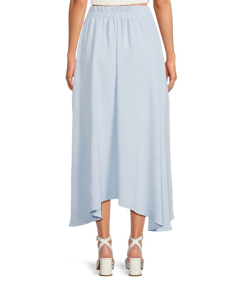 Blu Pepper Coordinating Flared Pleated Midi Skirt