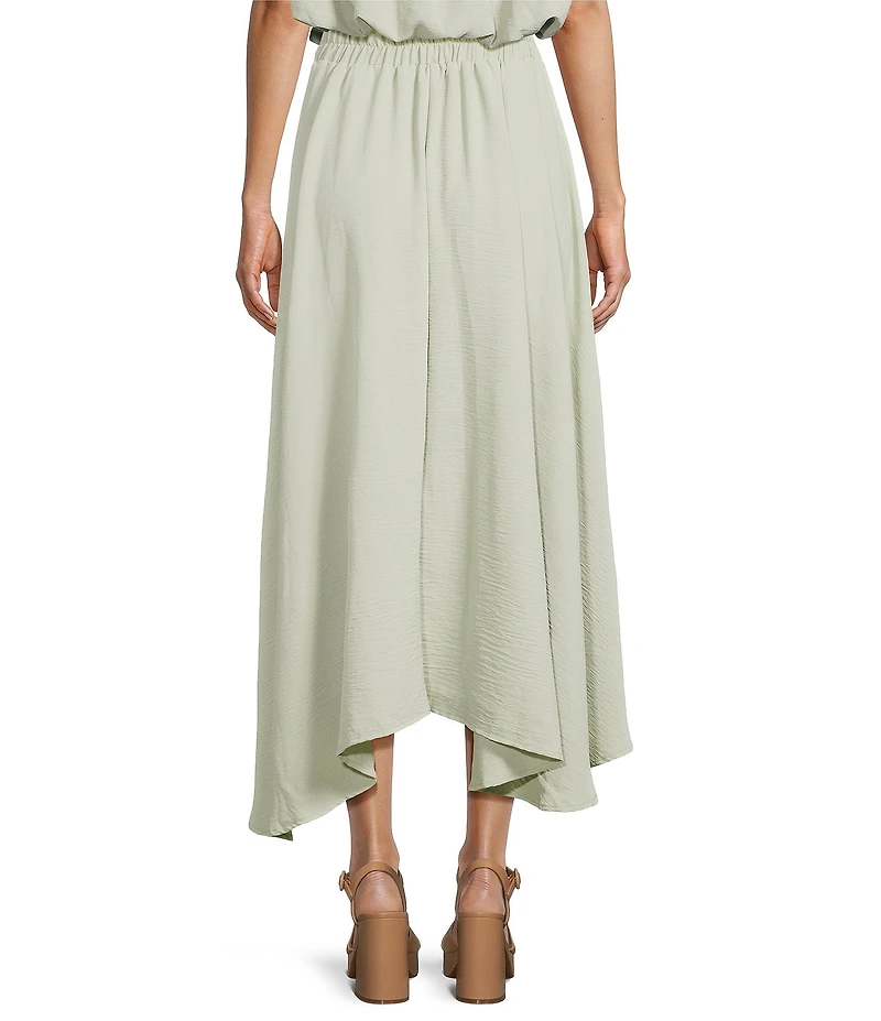 Blu Pepper Coordinating Flared Pleated Midi Skirt