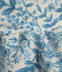 Blu Pepper Floral Print Square Neck Tie Back Layered Midi Dress