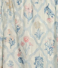 Blu Pepper Floral/Diamond Print Tie Shoulder Square Neck Midi Dress