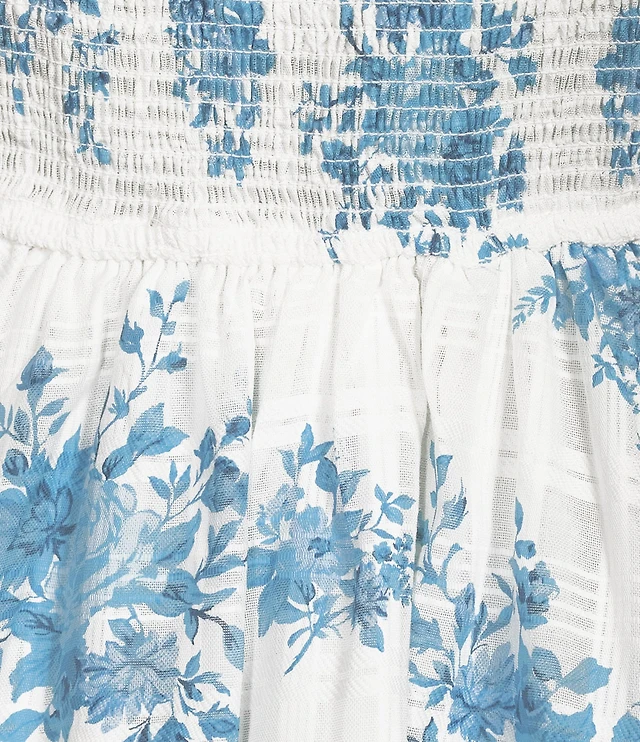 blue and white dress dillards Girls Edgehill Collection Dillards Blue White