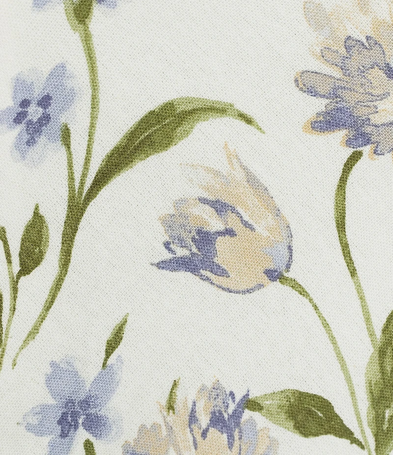 Blu Pepper Floral Printed Pull-On A-Line Midi Skirt