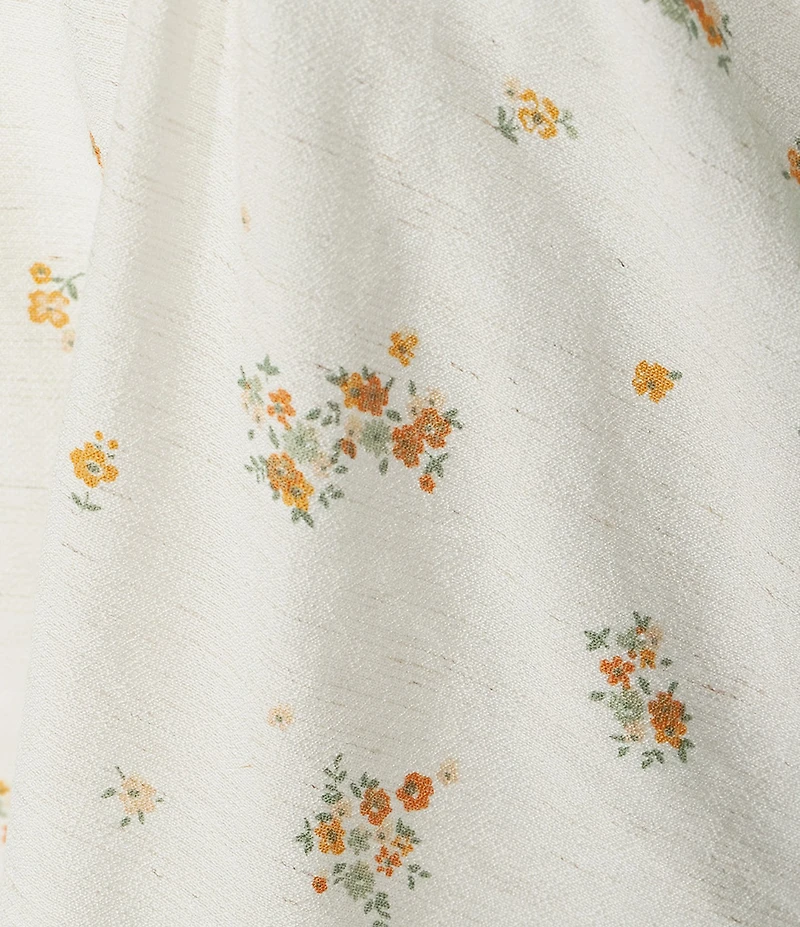 Blu Pepper Floral Printed Sweetheart Neck Tiered Midi Dress