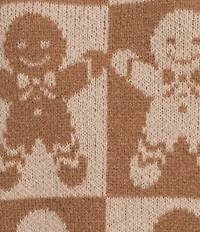 Blu Pepper Gingerbread Check Long Sleeve Sweater