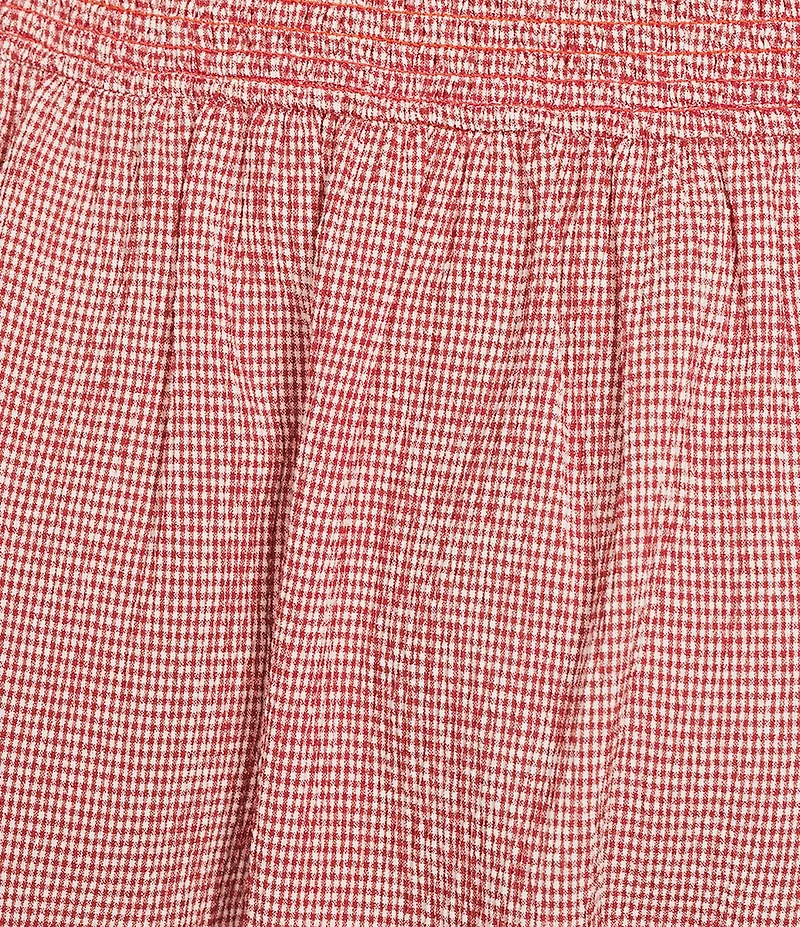 Blu Pepper Gingham Coordinating Midi Skirt