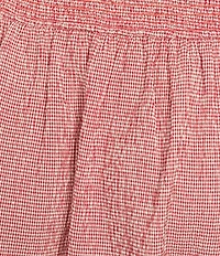 Blu Pepper Gingham Coordinating Midi Skirt