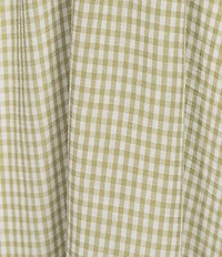 Blu Pepper Gingham Square Neck Tie Front Midi Dress