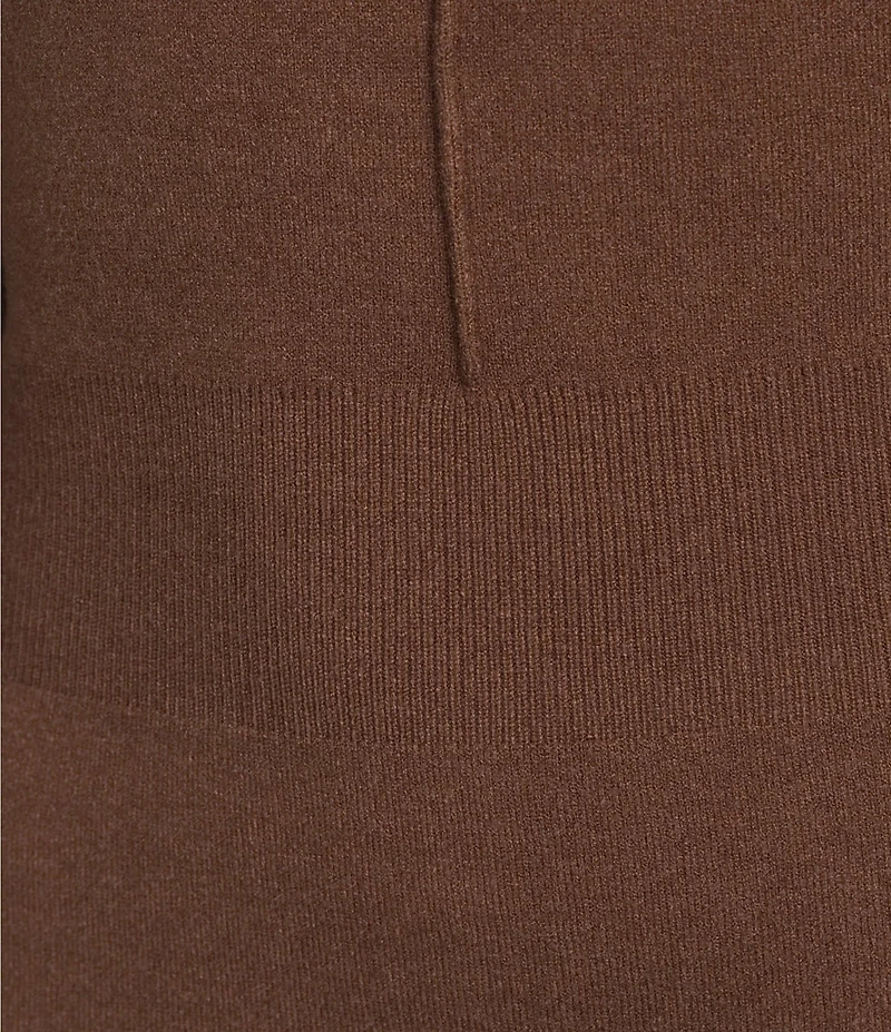 Blu Pepper Knit Crew Neck Long Sleeve Sweater Dress