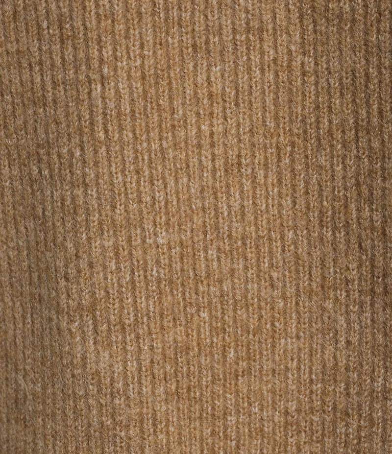 Blu Pepper Mock Neck Contrast Stitch Side Tie Sweater