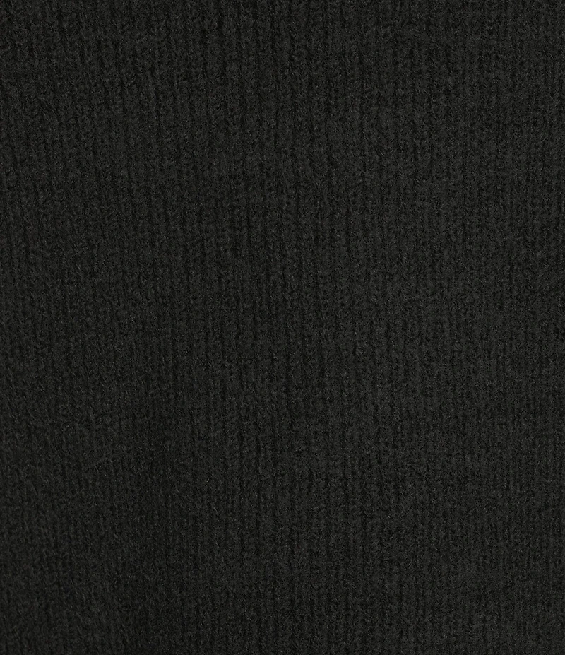 Blu Pepper Mock Neck Contrast Stitch Side Tie Sweater