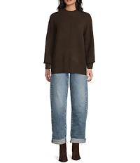 Blu Pepper Mock Neck Long Sleeve Sweater