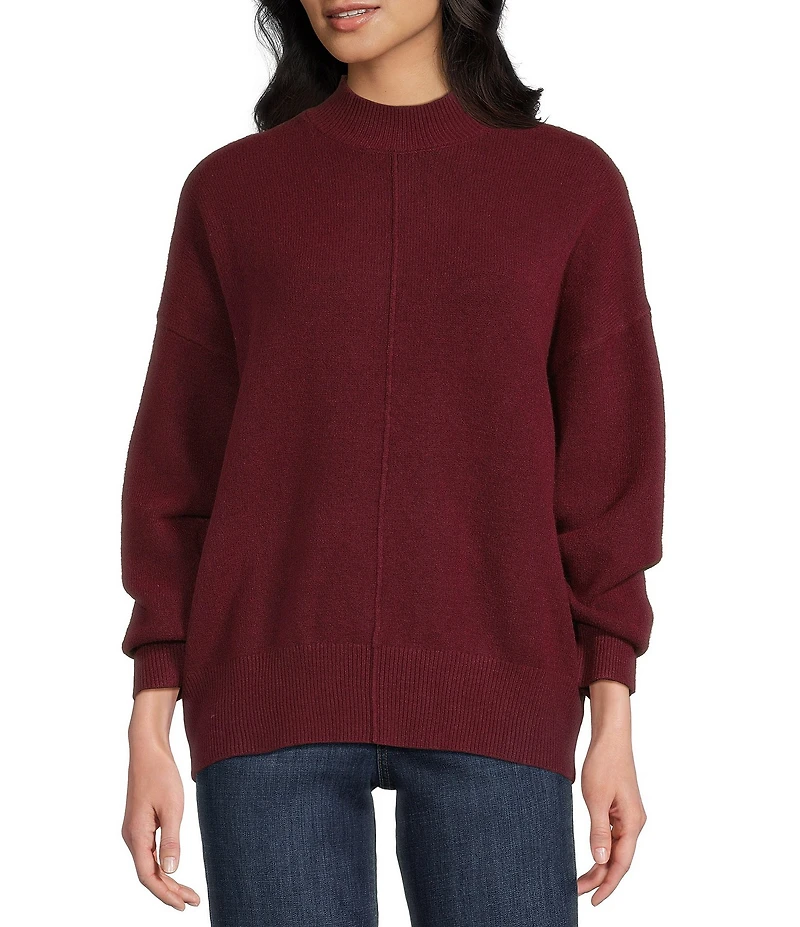 Blu Pepper Mock Neck Long Sleeve Sweater
