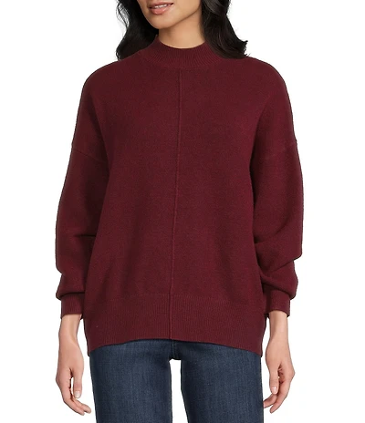 Blu Pepper Mock Neck Long Sleeve Sweater