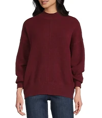 Blu Pepper Mock Neck Long Sleeve Sweater